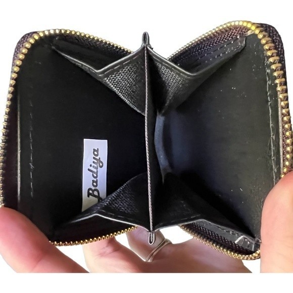 Mini Glitter Keychain Wallet Clip On Iridescent Card Holder Sparkly Small Zipper - Picture 16 of 17